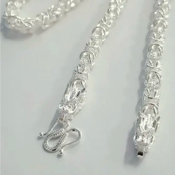 Other - Sterling silver Dragon necklace